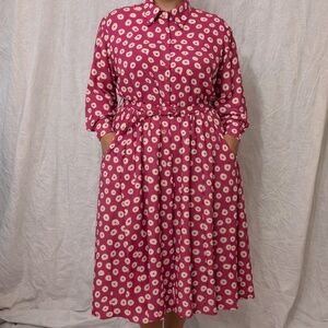 Vintage Kiva Sport Shirt Dress | Late 1980s–Early 1990s | Size 18